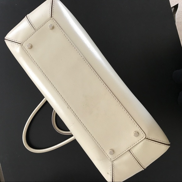 Kate Spade Ivory Leather Satchel - Picture 2 of 8